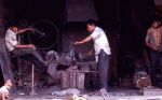 Blacksmiths shop in Pematan Siantar, Sumatra