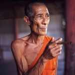 Old Buddhist monk